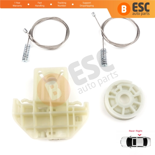 Window Regulator Repair Kit Rear Right Door for Ford Focus MK1 4/5 Door Hatchback Sedan Estate Wagon 1138203