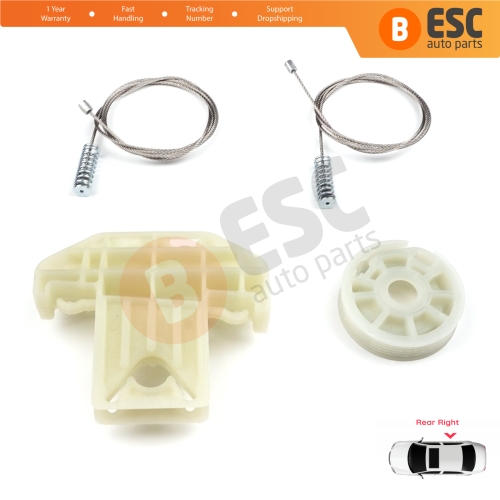 Window Regulator Repair Kit Rear Right Door for Ford Focus MK1 4/5 Door Hatchback Sedan Estate Wagon 1138203