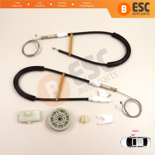 Window Regulator Repair Kit Right Door for Renault Megane MK1 X64 DA0/1 Coupe 1996-2003 2/3 Door 7700834393