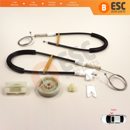 Window Regulator Repair Kit Right Door for Renault Megane MK1 X64 DA0/1 Coupe 1996-2003 2/3 Door 7700834393