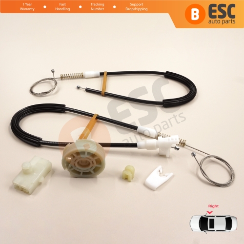 Window Regulator Repair Kit Right Door for Renault Megane MK1 X64 DA0/1 Coupe 1996-2003 2/3 Door 7700834393