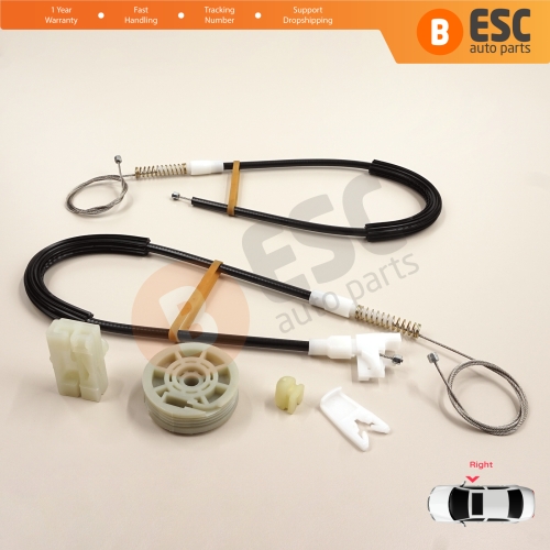 Window Regulator Repair Kit Right Door for Renault Megane MK1 X64 DA0/1 Coupe 1996-2003 2/3 Door 7700834393
