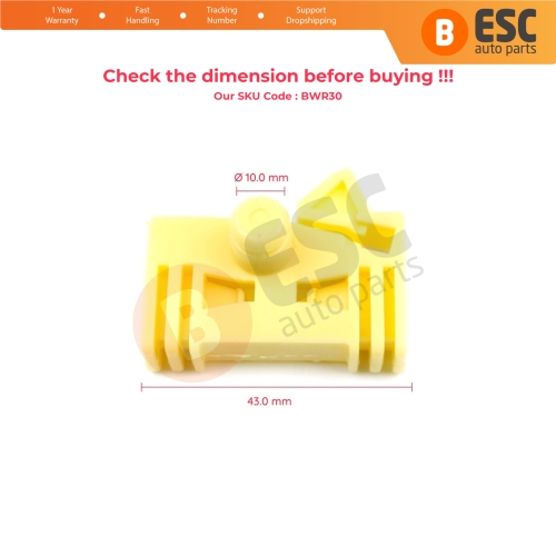 Window Regulator Repair Clips Front Right Door for Renault Scenic MK1 JA JA0/1 1996-2003 7700838591