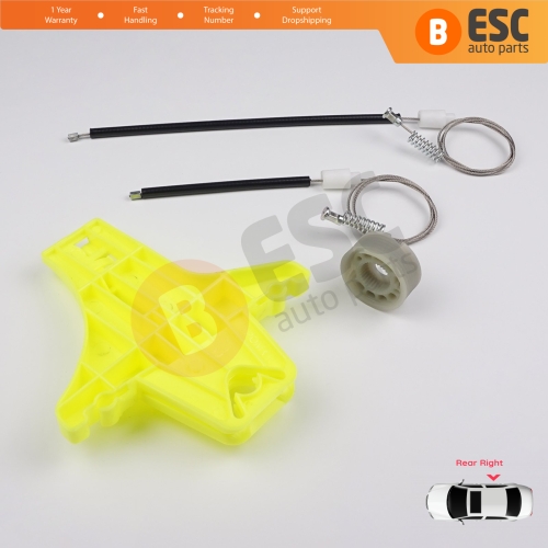 Window Regulator Repair Kit Rear Right Door for VW Jetta Golf MK5 A5 1K R32 GTI Rabbit Plus 5M1 1K5839462