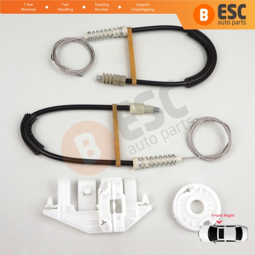 Window Regulator Repair Kit Front Right Door for Peugeot 406 8B 8E/F 1995-2004 4/5 Door 9222F4