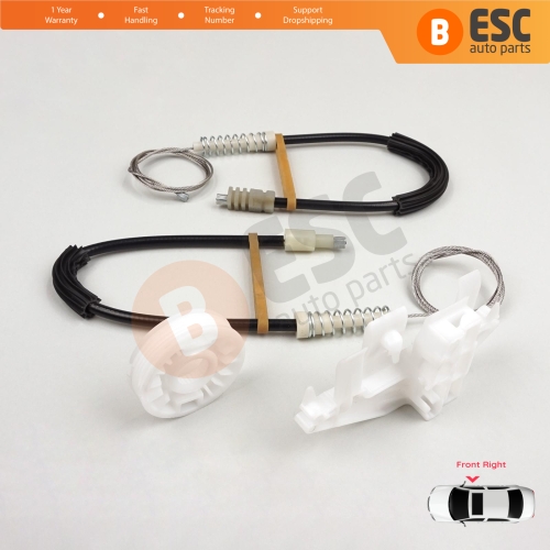 Window Regulator Repair Kit Front Right Door for Peugeot 406 8B 8E/F 1995-2004 4/5 Door 9222F4