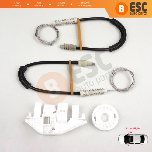 Window Regulator Repair Kit Front Right Door for Peugeot 406 8B 8E/F 1995-2004 4/5 Door 9222F4