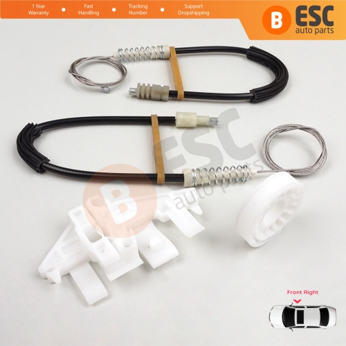 Window Regulator Repair Kit Front Right Door for Peugeot 406 8B 8E/F 1995-2004 4/5 Door 9222F4