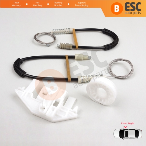 Window Regulator Repair Kit Front Right Door for Peugeot 406 8B 8E/F 1995-2004 4/5 Door 9222F4