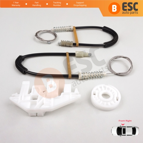 Window Regulator Repair Kit Front Right Door for Peugeot 406 8B 8E/F 1995-2004 4/5 Door 9222F4