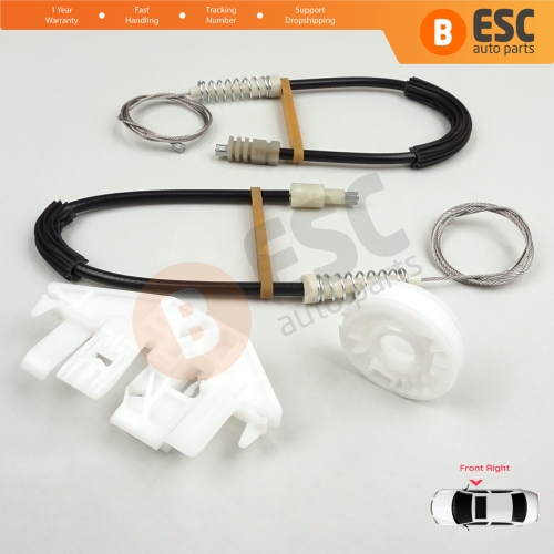Window Regulator Repair Kit Front Right Door for Peugeot 406 8B 8E/F 1995-2004 4/5 Door 9222F4
