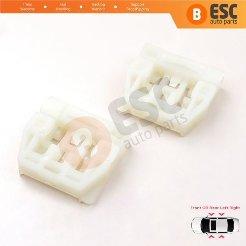 Power Window Regulator Repair Clips Left or Right Door for Skoda Octavia MK1 1U 1U2 1U5 2001-2010 4/5 Door Facelift 1U0837462B