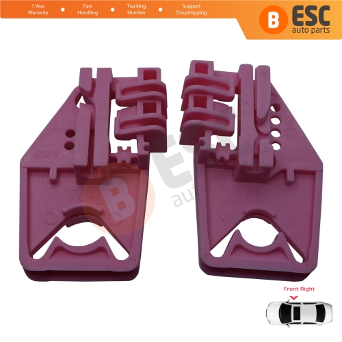 Window Regulator Repair Clips Front Right A+B for Skoda Octavia MK2 A5 1Z3 1Z5 2004-2013 4/5-Door 1Z1837462