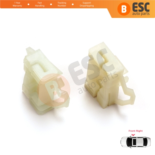 Window Regulator Repair Clips Front Right for VW Polo Classic 6V Caddy MK2 Seat Cordoba MK1 Ibiza MK2 Inca Skoda Octavia MK1 1U 6K4837402