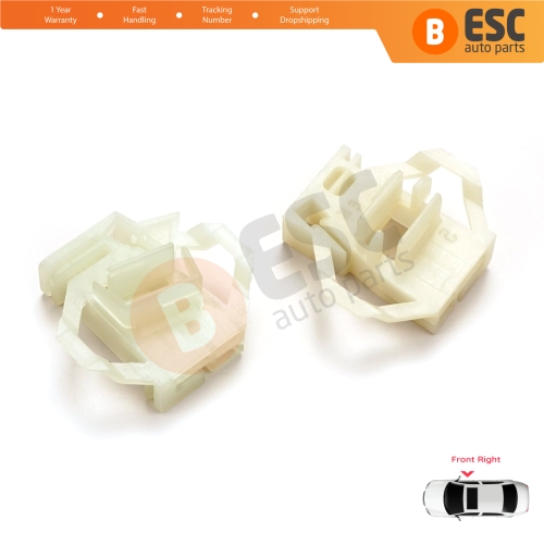 Window Regulator Repair Clips Front Right for VW Polo Classic 6V Caddy MK2 Seat Cordoba MK1 Ibiza MK2 Inca Skoda Octavia MK1 1U 6K4837402