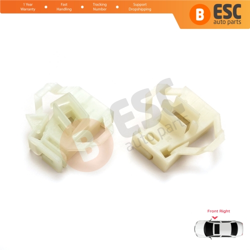 Window Regulator Repair Clips Front Right for VW Polo Classic 6V Caddy MK2 Seat Cordoba MK1 Ibiza MK2 Inca Skoda Octavia MK1 1U 6K4837402