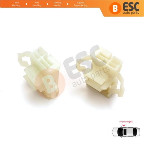 Window Regulator Repair Clips Front Right for VW Polo Classic 6V Caddy MK2 Seat Cordoba MK1 Ibiza MK2 Inca Skoda Octavia MK1 1U 6K4837402