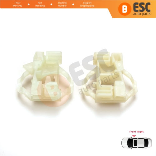 Window Regulator Repair Clips Front Right for VW Polo Classic 6V Caddy MK2 Seat Cordoba MK1 Ibiza MK2 Inca Skoda Octavia MK1 1U 6K4837402