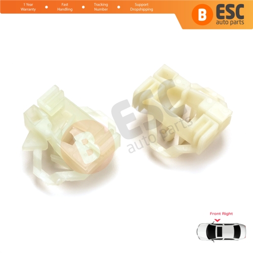Window Regulator Repair Clips Front Right for VW Polo Classic 6V Caddy MK2 Seat Cordoba MK1 Ibiza MK2 Inca Skoda Octavia MK1 1U 6K4837402
