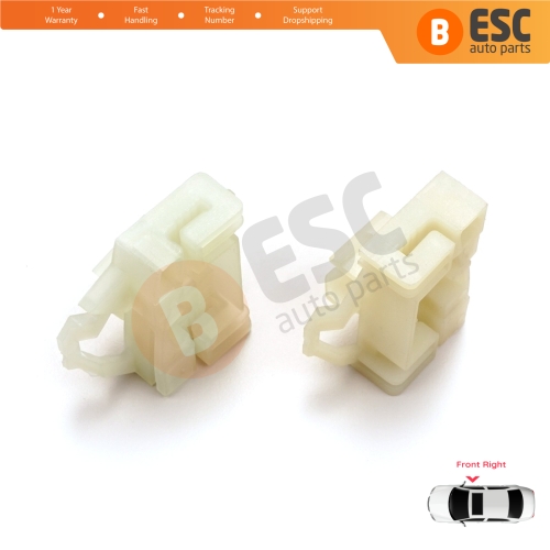 Window Regulator Repair Clips Front Right for VW Polo Classic 6V Caddy MK2 Seat Cordoba MK1 Ibiza MK2 Inca Skoda Octavia MK1 1U 6K4837402