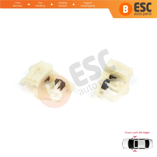 Window Regulator Repair Clips A+B Front Door for BMW 3 Series E46 Compact 2001-2005 2-Door 51338251351 51338251352