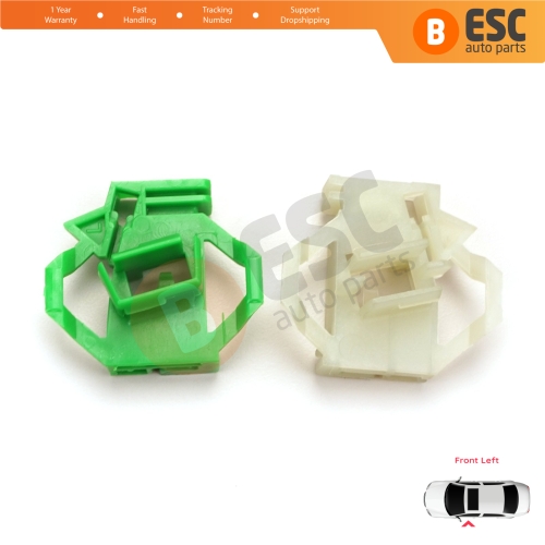 Window Regulator Repair Clips Front Left for VW Polo Classic 6V Caddy MK2 Seat Cordoba MK1 Ibiza MK2 Inca Skoda Octavia MK1 1U 6K4837401