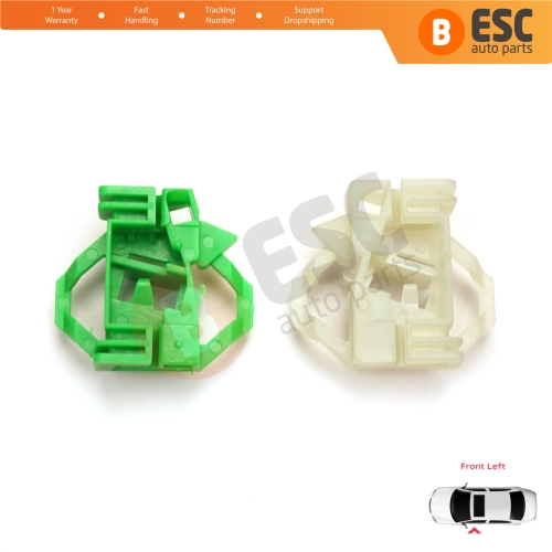 Window Regulator Repair Clips Front Left for VW Polo Classic 6V Caddy MK2 Seat Cordoba MK1 Ibiza MK2 Inca Skoda Octavia MK1 1U 6K4837401