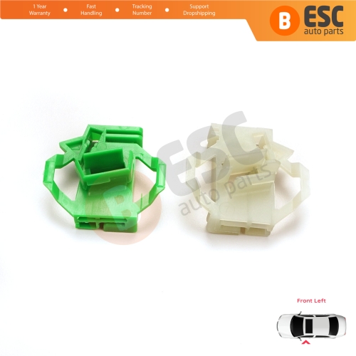Window Regulator Repair Clips Front Left for VW Polo Classic 6V Caddy MK2 Seat Cordoba MK1 Ibiza MK2 Inca Skoda Octavia MK1 1U 6K4837401