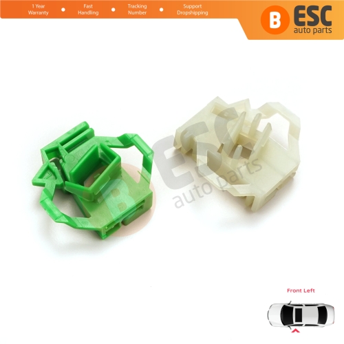 Window Regulator Repair Clips Front Left for VW Polo Classic 6V Caddy MK2 Seat Cordoba MK1 Ibiza MK2 Inca Skoda Octavia MK1 1U 6K4837401