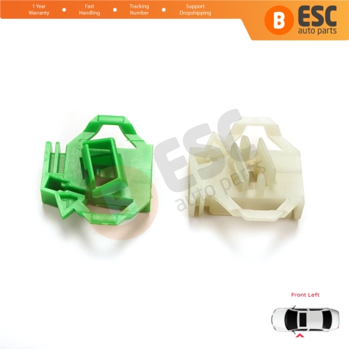 Window Regulator Repair Clips Front Left for VW Polo Classic 6V Caddy MK2 Seat Cordoba MK1 Ibiza MK2 Inca Skoda Octavia MK1 1U 6K4837401