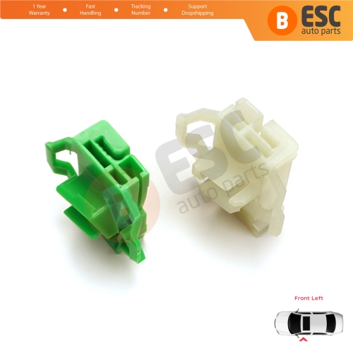 Window Regulator Repair Clips Front Left for VW Polo Classic 6V Caddy MK2 Seat Cordoba MK1 Ibiza MK2 Inca Skoda Octavia MK1 1U 6K4837401