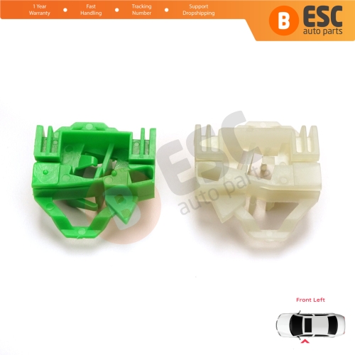 Window Regulator Repair Clips Front Left for VW Polo Classic 6V Caddy MK2 Seat Cordoba MK1 Ibiza MK2 Inca Skoda Octavia MK1 1U 6K4837401