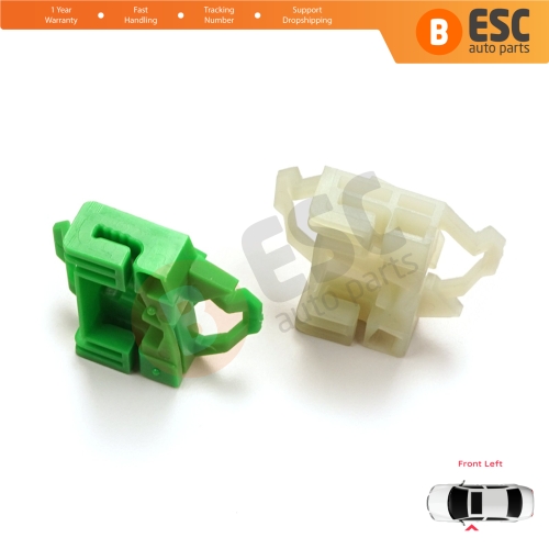 Window Regulator Repair Clips Front Left for VW Polo Classic 6V Caddy MK2 Seat Cordoba MK1 Ibiza MK2 Inca Skoda Octavia MK1 1U 6K4837401