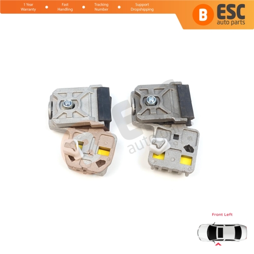 Window Regulator Repair Clips LA+LB Front Left Door for VW Golf Bora Jetta MK4 A4 1J 1997-2006 Peugeot 607 1999-2010 1J3837461