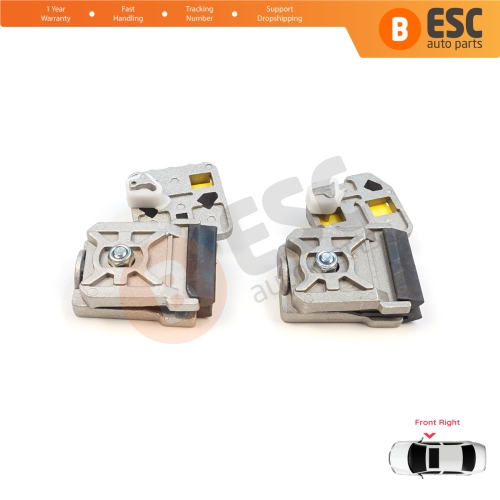 Window Regulator Repair Clips RA+RB Front Right Door for VW Golf Bora Jetta MK4 A4 1J 1997-2006 Peugeot 607 1999-2010 1J3837462