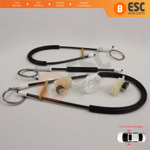 Power Window Regulator Repair Set Front Right or Left Door for VW New Beetle C1 1C1 1997-2011 3-Door Hatchback 1C0837655 1C0837656