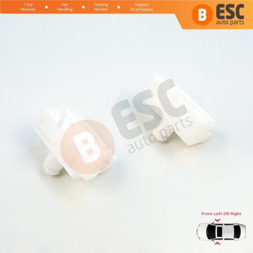 Window Regulator Repair Clips A+B Front for Renault Clio MK3 BR CR KR SR 2005-2014 5-Door 8200191148 8200291147