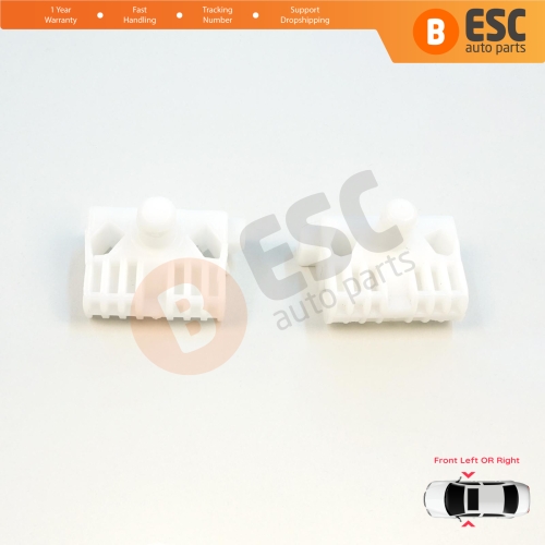 Window Regulator Repair Clips A+B Front for Renault Clio MK3 BR CR KR SR 2005-2014 5-Door 8200191148 8200291147