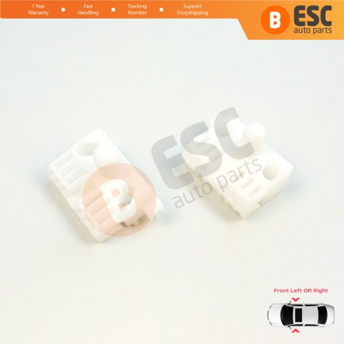 Window Regulator Repair Clips A+B Front for Renault Clio MK3 BR CR KR SR 2005-2014 5-Door 8200191148 8200291147