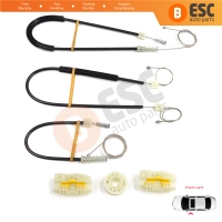 Power Window Regulator Repair Set Front Left Door for Seat Leon MK2 1P 1P1 2005-2012 5-Door HB 1P0837461A