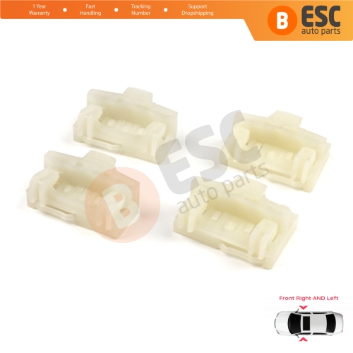4 Pieces Window Regulator Repair Guide Clips Front Doors for Audi A4 B5 VW Polo 6N Passat B5 3B Skoda Superb MK1 8D0837462