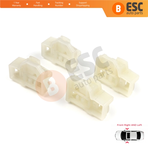 4 Pieces Window Regulator Repair Guide Clips Front Doors for Audi A4 B5 VW Polo 6N Passat B5 3B Skoda Superb MK1 8D0837462