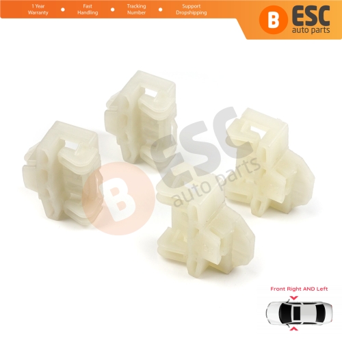 4 Pieces Window Regulator Repair Guide Clips Front Doors for Audi A4 B5 VW Polo 6N Passat B5 3B Skoda Superb MK1 8D0837462