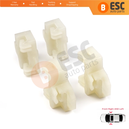 4 Pieces Window Regulator Repair Guide Clips Front Doors for Audi A4 B5 VW Polo 6N Passat B5 3B Skoda Superb MK1 8D0837462