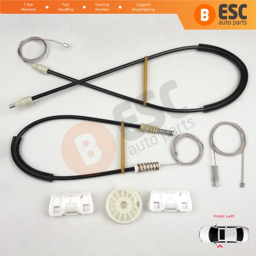 Power Window Regulator Repair Set Front Left Door for VW Sharan MK1 7M Seat Alhambra 7M 7V 1995-2010 Ford Galaxy MK1 1995-2006 7M0837461