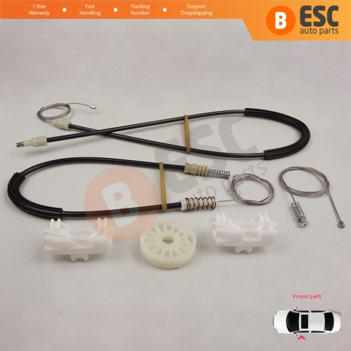 Power Window Regulator Repair Set Front Left Door for VW Sharan MK1 7M Seat Alhambra 7M 7V 1995-2010 Ford Galaxy MK1 1995-2006 7M0837461