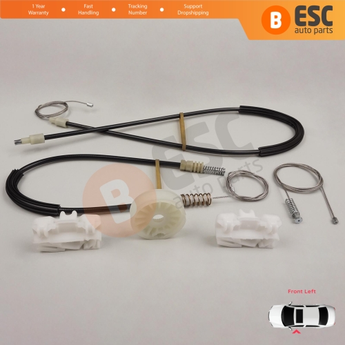 Power Window Regulator Repair Set Front Left Door for VW Sharan MK1 7M Seat Alhambra 7M 7V 1995-2010 Ford Galaxy MK1 1995-2006 7M0837461