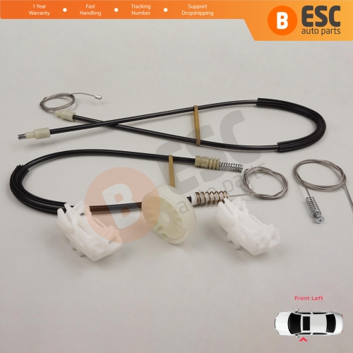 Power Window Regulator Repair Set Front Left Door for VW Sharan MK1 7M Seat Alhambra 7M 7V 1995-2010 Ford Galaxy MK1 1995-2006 7M0837461