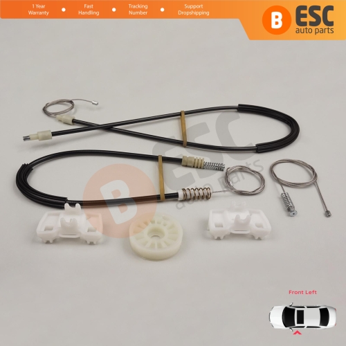 Power Window Regulator Repair Set Front Left Door for VW Sharan MK1 7M Seat Alhambra 7M 7V 1995-2010 Ford Galaxy MK1 1995-2006 7M0837461