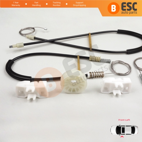 Power Window Regulator Repair Set Front Left Door for VW Sharan MK1 7M Seat Alhambra 7M 7V 1995-2010 Ford Galaxy MK1 1995-2006 7M0837461